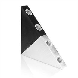 Moderne Dreieck-Wandleuchter-Leuchte für den Innenbereich, Flur, Up- und Down-Wandleuchte, Spot-Licht, Aluminium, dekorative Beleuchtung für Studio-Restaurants