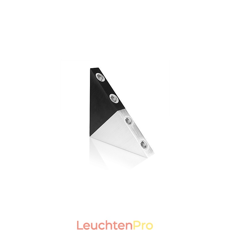 Moderne Dreieck-Wandleuchter-Leuchte für den Innenbereich, Flur, Up- und Down-Wandleuchte, Spot-Licht, Aluminium, dekorative Beleuchtung für Studio-Restaurants