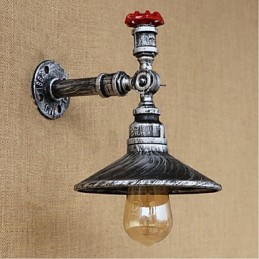 Rustikale Lodge Malerei Funktion für Ambient Light Wandleuchten Wandleuchte Silber
