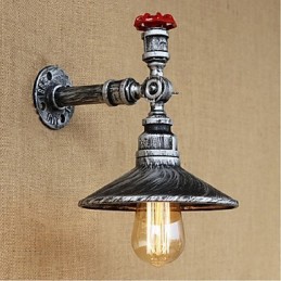 Rustikale Lodge Malerei Funktion für Ambient Light Wandleuchten Wandleuchte Silber
