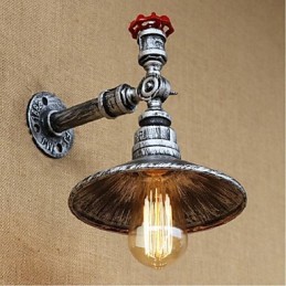 Rustikale Lodge Malerei Funktion für Ambient Light Wandleuchten Wandleuchte Silber