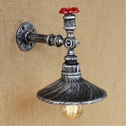 Rustikale Lodge Malerei Funktion für Ambient Light Wandleuchten Wandleuchte Silber