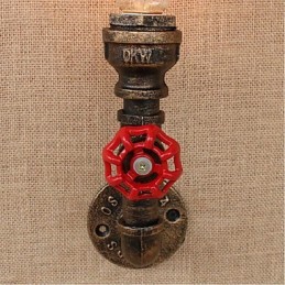 Nostalgie Einfache Wasserleitung Dekorative Kleine Wandleuchte Wandleuchte