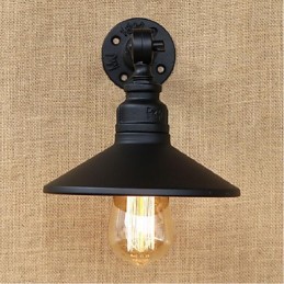 Industriellen Stil Nordic Wasserrohr Wandleuchte Wandleuchte Schwarz