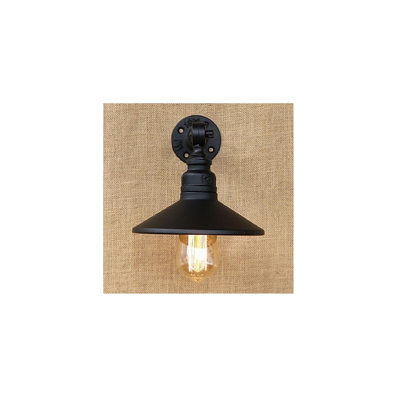 Industriellen Stil Nordic Wasserrohr Wandleuchte Wandleuchte Schwarz