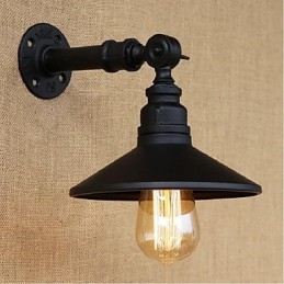 Industriellen Stil Nordic Wasserrohr Wandleuchte Wandleuchte Schwarz
