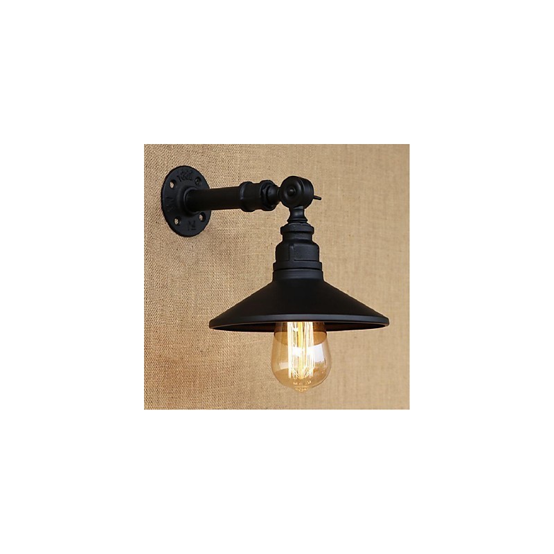 Industriellen Stil Nordic Wasserrohr Wandleuchte Wandleuchte Schwarz