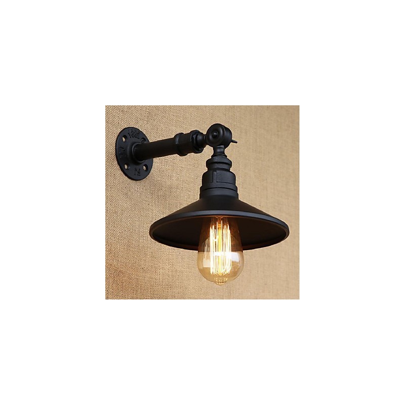 Industriellen Stil Nordic Wasserrohr Wandleuchte Wandleuchte Schwarz