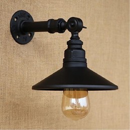Industriellen Stil Nordic Wasserrohr Wandleuchte Wandleuchte Schwarz