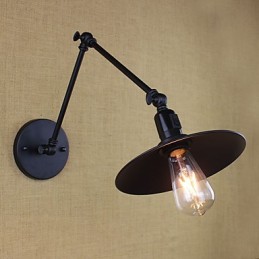 Rustikale Lodge-Malerei für Mini-Stil Schwenkarm-Downlight-Wandleuchten
