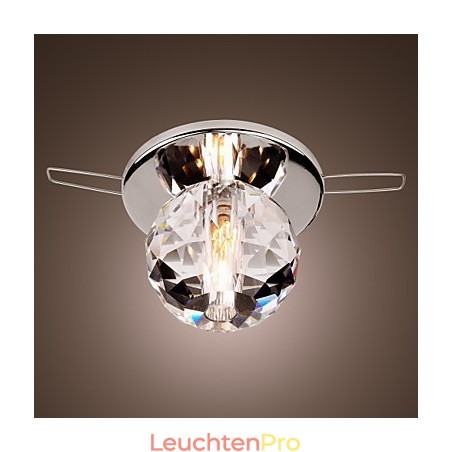 Moderne zeitgenössische Kristall Mini Stil Chrom Metall Unterputz Moderne zeitgenössische Kristall Mini Stil Chrom Metall Unterputz