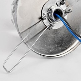 Moderne zeitgenössische Kristall Mini Stil Chrom Metall Unterputz