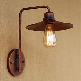 Modernes, zeitgenössisches rustikales Lodge-Malerei-Feature für Downlight-Wandleuchten im Mini-Stil
