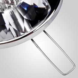 Moderne zeitgenössische Kristall Mini Stil Chrom Metall Unterputz