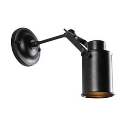 Vintage Schwarz Metall Loft Wandleuchte Wohnzimmer Esszimmer Flur Cafe Bars Bar Wandleuchte