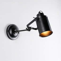 Vintage Schwarz Metall Loft Wandleuchte Wohnzimmer Esszimmer Flur Cafe Bars Bar Wandleuchte