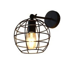 Ziegel Hohl Runde Eisen Wand Lampe Dumm Schwarz Amerikanischen Dekoration Lichtschwert Lampe Auf Wand