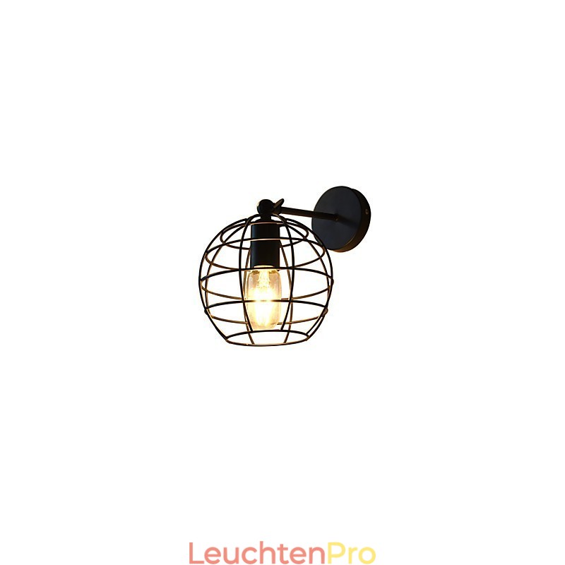 Ziegel Hohl Runde Eisen Wand Lampe Dumm Schwarz Amerikanischen Dekoration Lichtschwert Lampe Auf Wand