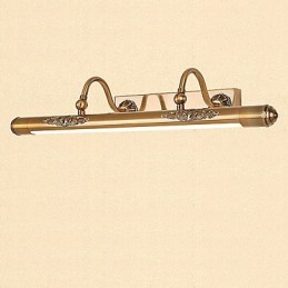 Spiegellampe integriert modern zeitgenössisch traditionell klassisch rustikal Lodge Vintage Antik Messing
