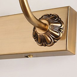 Spiegellampe integriert modern zeitgenössisch traditionell klassisch rustikal Lodge Vintage Antik Messing