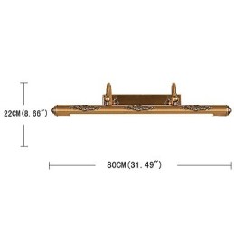 Spiegellampe 80CM 1Traditionelle Vintage Antik Messing Funktion für