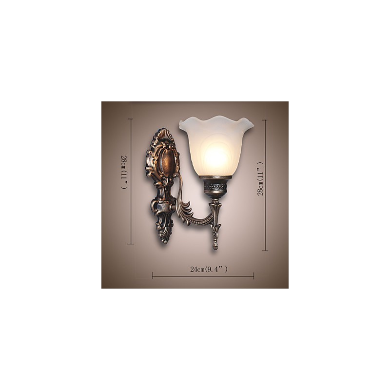 Retro-Wandlampe im europäischen Stil, Hotel-Flurlampe, Korridorlicht, Spiegelfrontlampe, Einzelkopf-Nachttischlampe