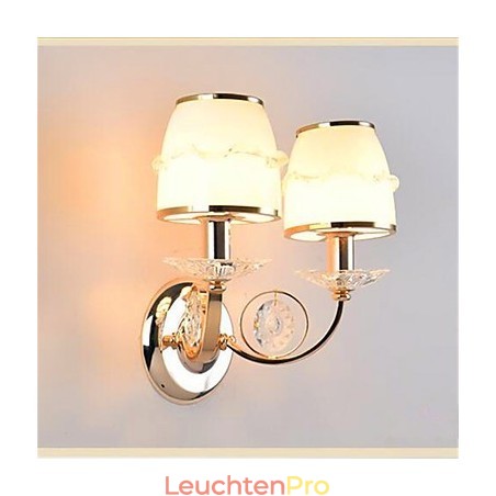 Moderne zeitgenössische galvanisierte Funktion für Kristall Swing Arm Augenschutz Umgebungslicht Wandleuchten Wand