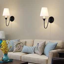 Rustic Lodge Wandleuchter mit schwarzem Oxid-Finish, Funktion zum Schutz der Augen, Umgebungslicht