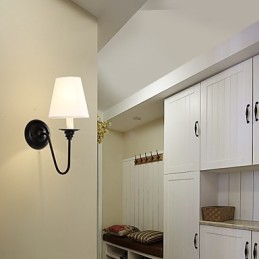 Rustic Lodge Wandleuchter mit schwarzem Oxid-Finish, Funktion zum Schutz der Augen, Umgebungslicht