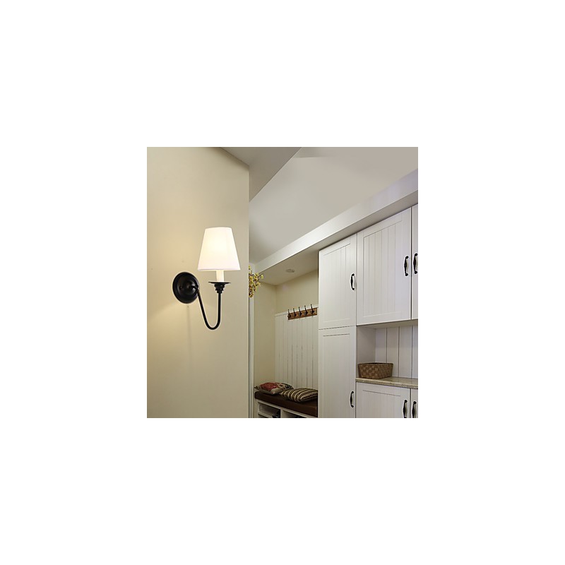 Rustic Lodge Wandleuchter mit schwarzem Oxid-Finish, Funktion zum Schutz der Augen, Umgebungslicht