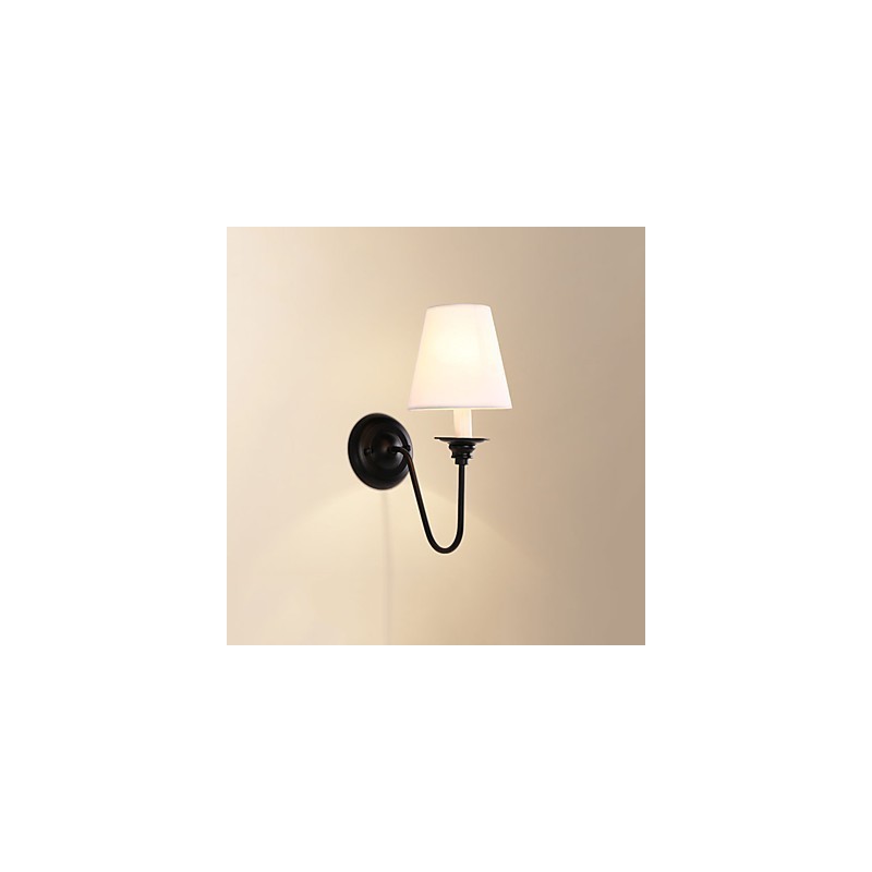 Rustic Lodge Wandleuchter mit schwarzem Oxid-Finish, Funktion zum Schutz der Augen, Umgebungslicht