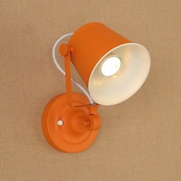 Wandleuchte aus lackiertem Stahl, dumme schwarze amerikanische Kaffeedekoration, Retro-Wandleuchte, Lichtschwertlampe an der Wand