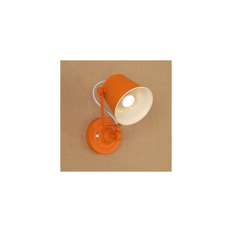 Wandleuchte aus lackiertem Stahl, dumme schwarze amerikanische Kaffeedekoration, Retro-Wandleuchte, Lichtschwertlampe an der Wand