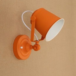 Wandleuchte aus lackiertem Stahl, dumme schwarze amerikanische Kaffeedekoration, Retro-Wandleuchte, Lichtschwertlampe an der Wand