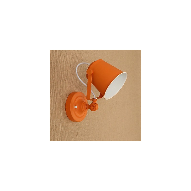Wandleuchte aus lackiertem Stahl, dumme schwarze amerikanische Kaffeedekoration, Retro-Wandleuchte, Lichtschwertlampe an der Wand