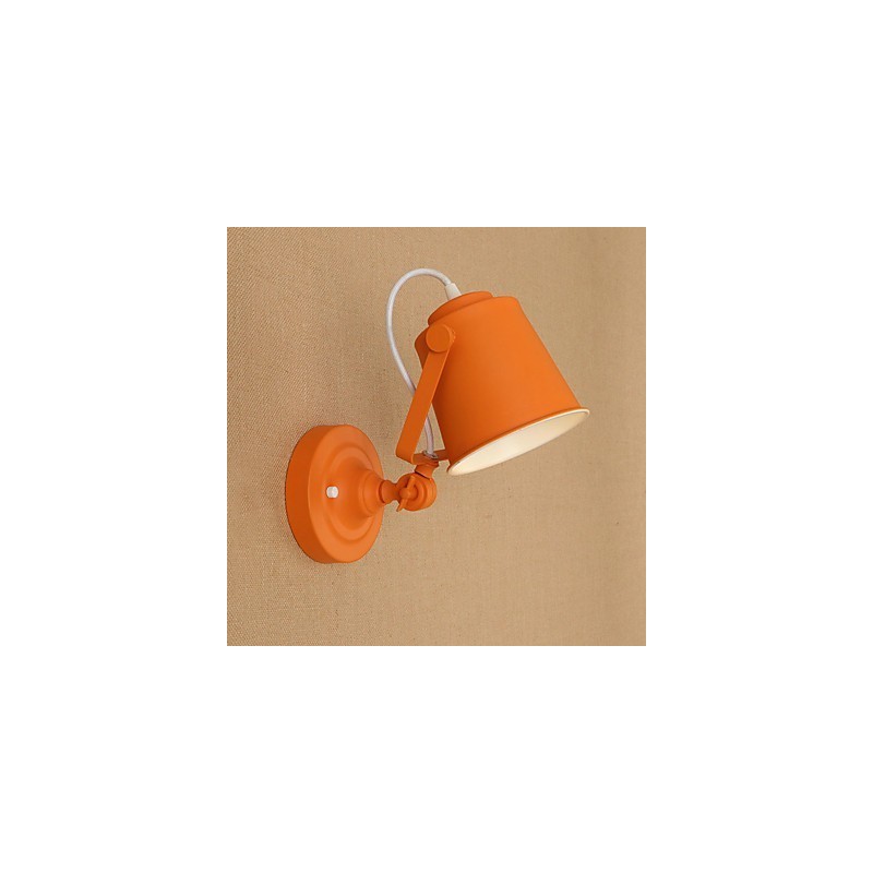 Wandleuchte aus lackiertem Stahl, dumme schwarze amerikanische Kaffeedekoration, Retro-Wandleuchte, Lichtschwertlampe an der Wand