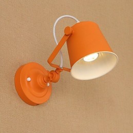 Wandleuchte aus lackiertem Stahl, dumme schwarze amerikanische Kaffeedekoration, Retro-Wandleuchte, Lichtschwertlampe an der Wand