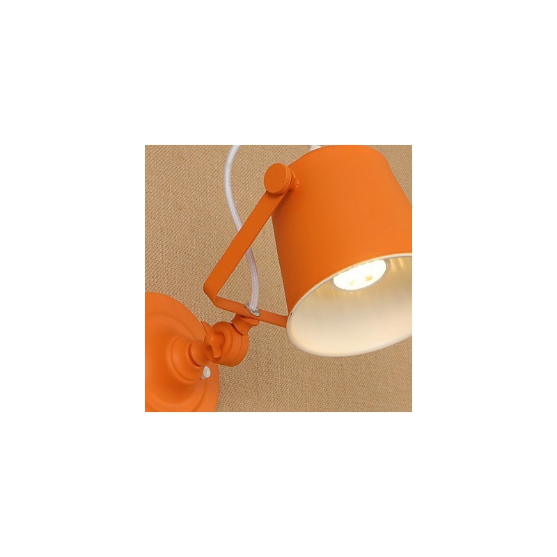 Wandleuchte aus lackiertem Stahl, dumme schwarze amerikanische Kaffeedekoration, Retro-Wandleuchte, Lichtschwertlampe an der Wand