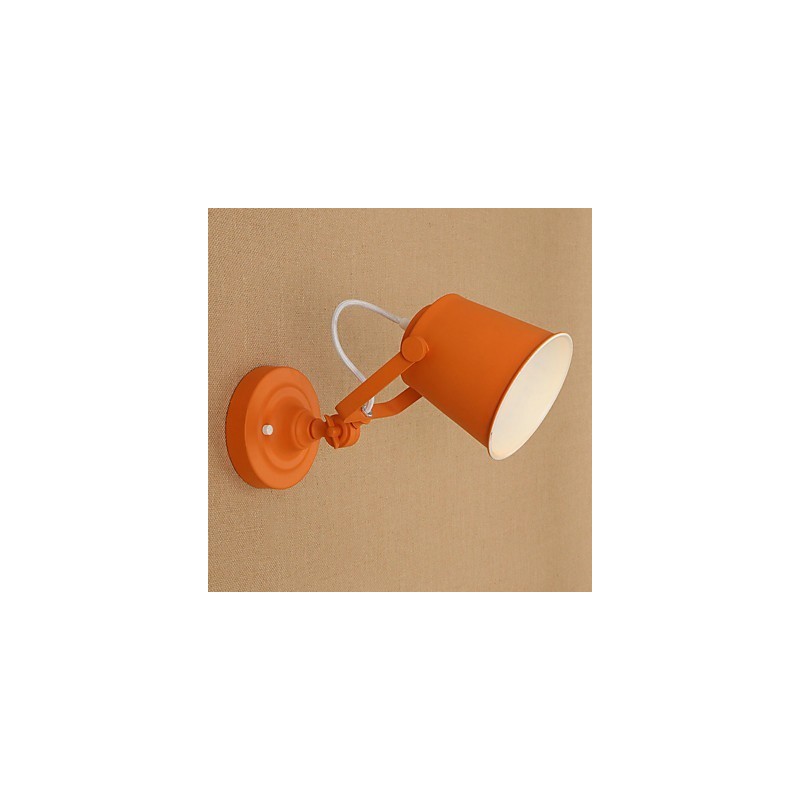 Wandleuchte aus lackiertem Stahl, dumme schwarze amerikanische Kaffeedekoration, Retro-Wandleuchte, Lichtschwertlampe an der Wand