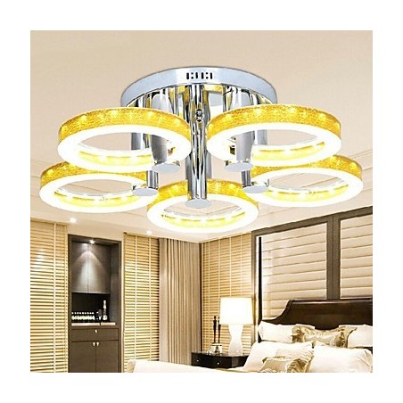 Simple Acrylic Chandelier with 5 lights (Chrome Finish) Simple Acrylic Chandelier with 5 lights (Chrome Finish)