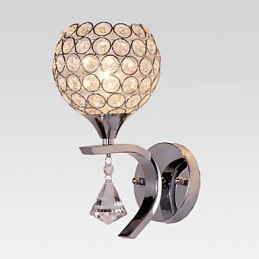 Max Crystal Moderne zeitgenössische galvanisierte Funktion für Kristall-Ambiente-Licht-Wandleuchten Wandleuchte
