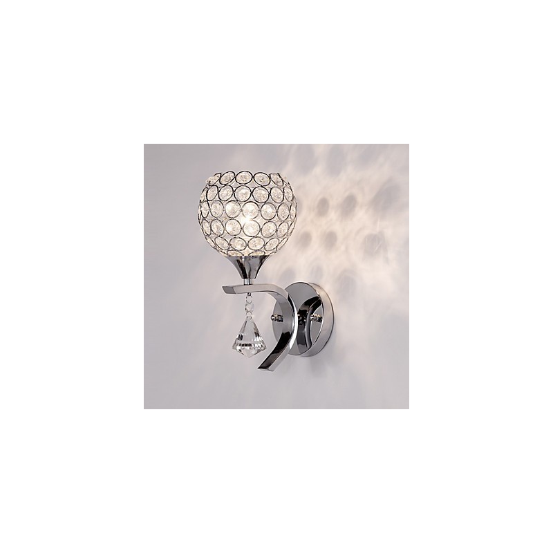 Max Crystal Moderne zeitgenössische galvanisierte Funktion für Kristall-Ambiente-Licht-Wandleuchten Wandleuchte