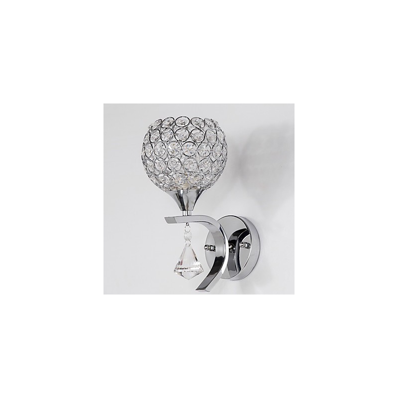 Max Crystal Moderne zeitgenössische galvanisierte Funktion für Kristall-Ambiente-Licht-Wandleuchten Wandleuchte