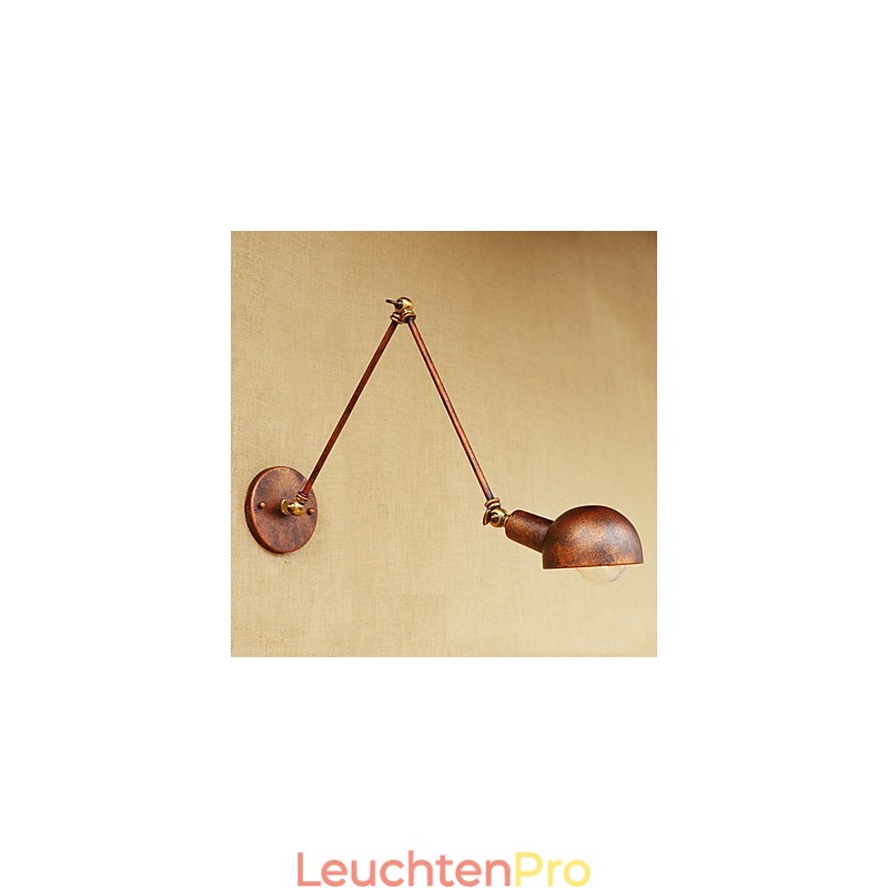 Einfache Vintage-Landhausmalerei für Wandleuchten im Mini-Stil mit Schwenkarm und Augenschutz, Umgebungslicht