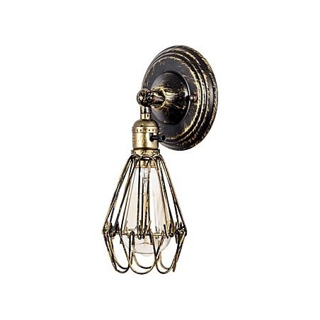 Wandleuchten Vintage Indoor Winkel einstellbar Metall Wandleuchte Retro Draht Käfig Wandleuchte Wandleuchten Vintage Indoor Winkel einstellbar Metall Wandleuchte Retro Draht Käfig Wandleuchte