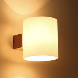 Neuheit Country Feature für Mini-Stil Augenschutz Downlight Wandleuchten Wandleuchte Log Holz Schlafzimmer Nachttischlampe
