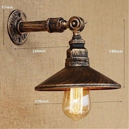 Industriellen Stil Nordischen Wasserrohr Wandleuchte Wandleuchte Braun Antike