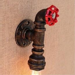 Nostalgie Einfache Wasserpfeife Dekorative Kleine Wandleuchte Wandleuchte