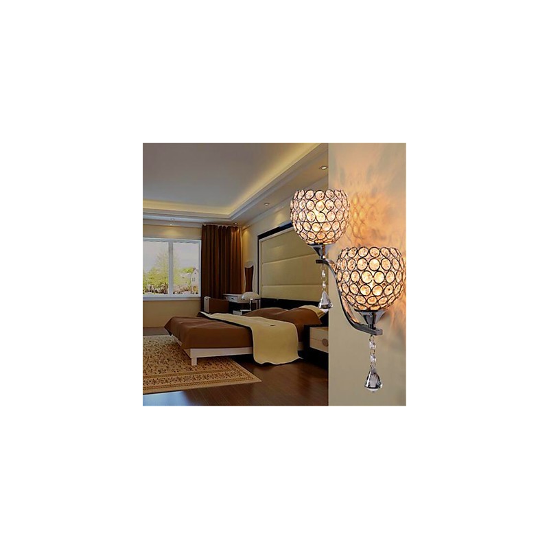 Moderne minimalistische Wohnzimmer Flur Korridor Kristall Wandleuchte