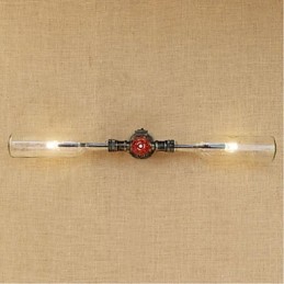 Retro Industrie Wind Designer Wasserflasche Lampe Wandleuchte Grau